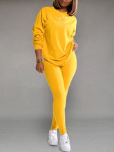 Indiebeautie – Einfarbiges Sweatshirt- und Leggings-Set